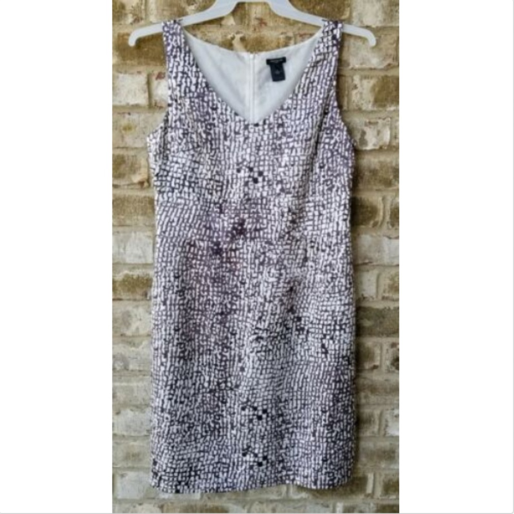 Ann Taylor SZ 10 Brown Sleeveless Sheath Dress